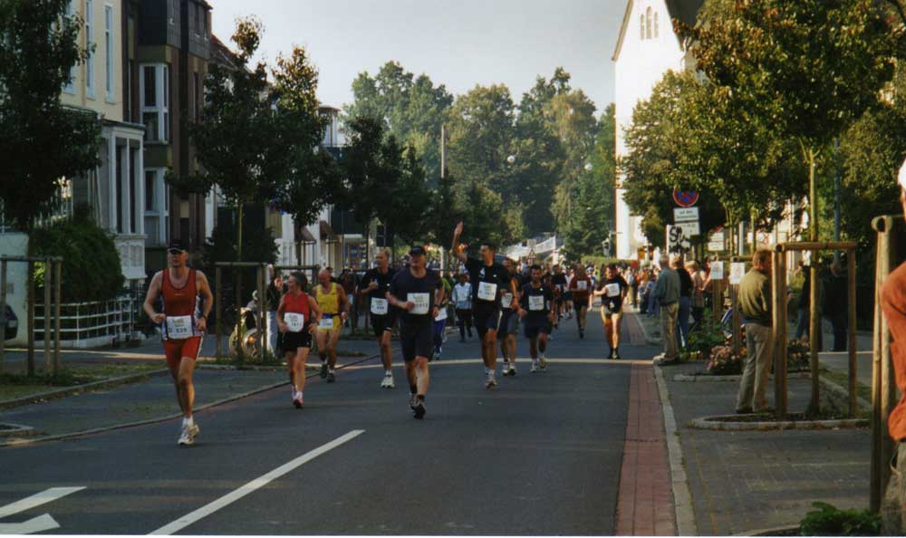 Nach ca. 14 Kilometern - Bremen-Marathon 2005