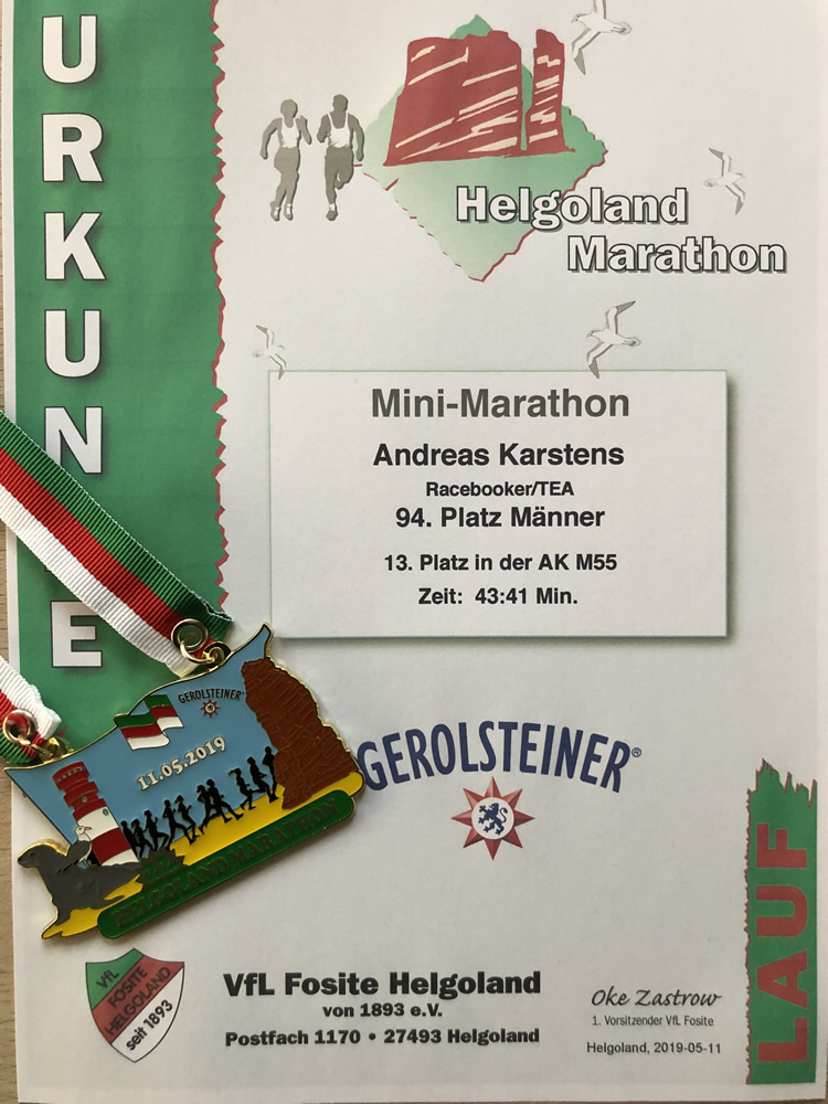 Helgoland-Marathon 2019